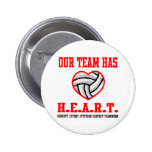 VolleyChick Heart Pins