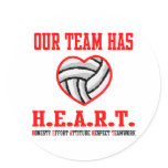 VolleyChick Heart Sticker