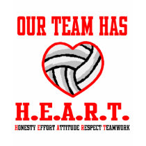 VolleyChick Heart T Shirt