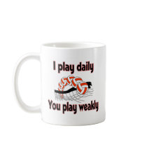 VolleyChick I Play Daily Coffee Mugs