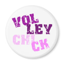 VolleyChick Krakked Refrigerator Magnet