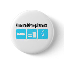 VolleyChick Minimum Daily Requirements Pin