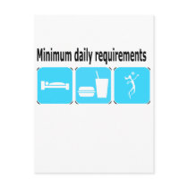 VolleyChick Minimum Daily Requirements Post Card