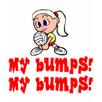 VolleyChick My Bumps t-shirts by Diakarab VolleyChick My Bumps t-shirts