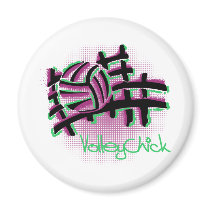 VolleyChick Netzo Fridge Magnets