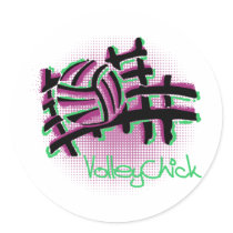 VolleyChick Netzo Sticker