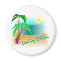 VolleyChick Oasis Refrigerator Magnets