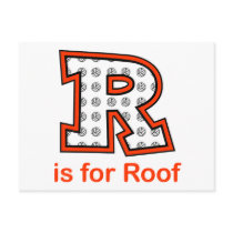 VolleyChick R is for Roof Postcards