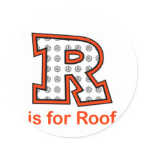 VolleyChick R is for Roof Stickers