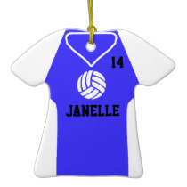 VolleyChick Royal Shirt Ornament ornaments