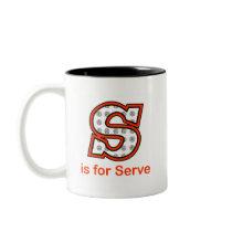 VolleyChick S is for Serve Mugs