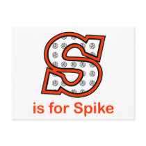 VolleyChick S is for Spike Postcard