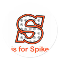 VolleyChick S is for Spike Sticker
