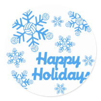 VolleyChick Snowflake stickers