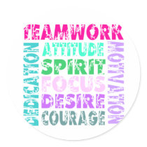 VolleyChick Teamwork Stickers