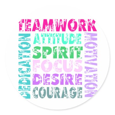VolleyChick Teamwork Stickers