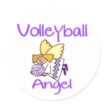 VolleyChick VB Angel Stickers