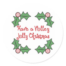 VolleyChick Volley Jolly Christmas stickers by VolleyChick_Di VolleyChick Volley Jolly Christmas stickers