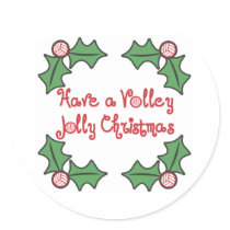 VolleyChick Volley Jolly Christmas Sticker