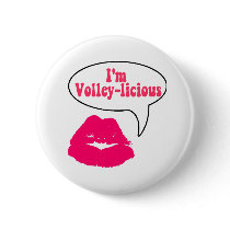 VolleyChick Volley-licious Buttons