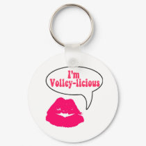 VolleyChick Volley-licious keychains