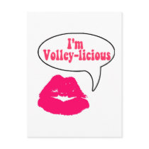 VolleyChick Volley-licious Post Card