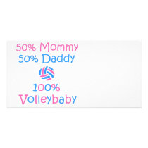 VolleyChick VolleyBaby 100% photo cards