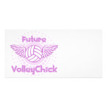 VolleyChick VolleyBaby FutureVC Personalized Photo Card