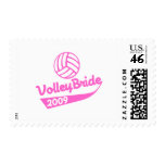 VolleyChick VolleyBride Postage Stamps