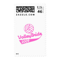 VolleyChick VolleyBride Postage Stamps