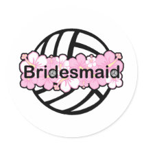 VolleyChick VolleyBride Sticker