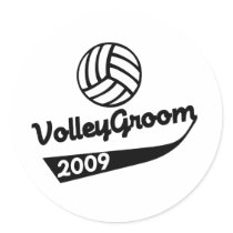 VolleyChick VolleyGroom Stickers