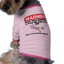 VolleyChick Warning pet clothing by VolleyChick_Di VolleyChick Warning pet clothing