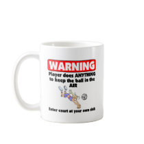 VolleyChick Warning Coffee Mugs