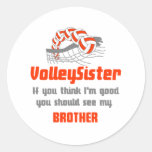 VolleyChick You Should See Sister/Brother Stickers