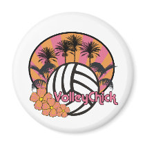 VolleyChickPalmBeach Fridge Magnets