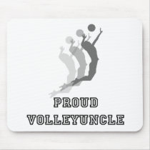 VolleyChickProudMomDark Mouse Pad