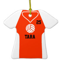 VolleyChickRedOrn, 25, Tara Christmas Tree Ornaments