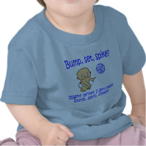 VolleyChick's Bump Set Spike T Shirts