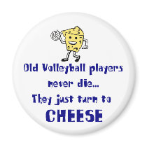 VolleyChick's Cheese Refrigerator Magnet