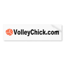 VolleyChick's Logo Bumper Sticker