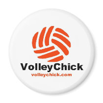 VolleyChick's Logo Refrigerator Magnets