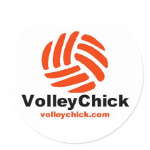 VolleyChick's Logo Sticker
