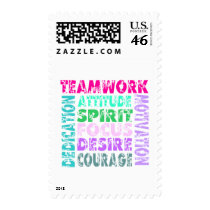 VolleyChick's Teamwork Postage Stamps