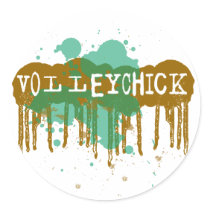 VolleyChickSplatta Stickers