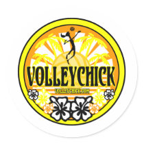 VolleyChickSunshine Sticker