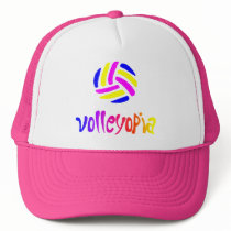 VolleyChickVolleytopiaDark Trucker Hat