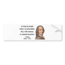 Voltaire Quote 2b Bumper Stickers