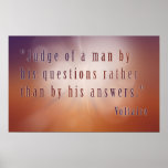 Voltaire Quote Poster