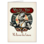 Volto-Vac Retro Robot Greeting Card